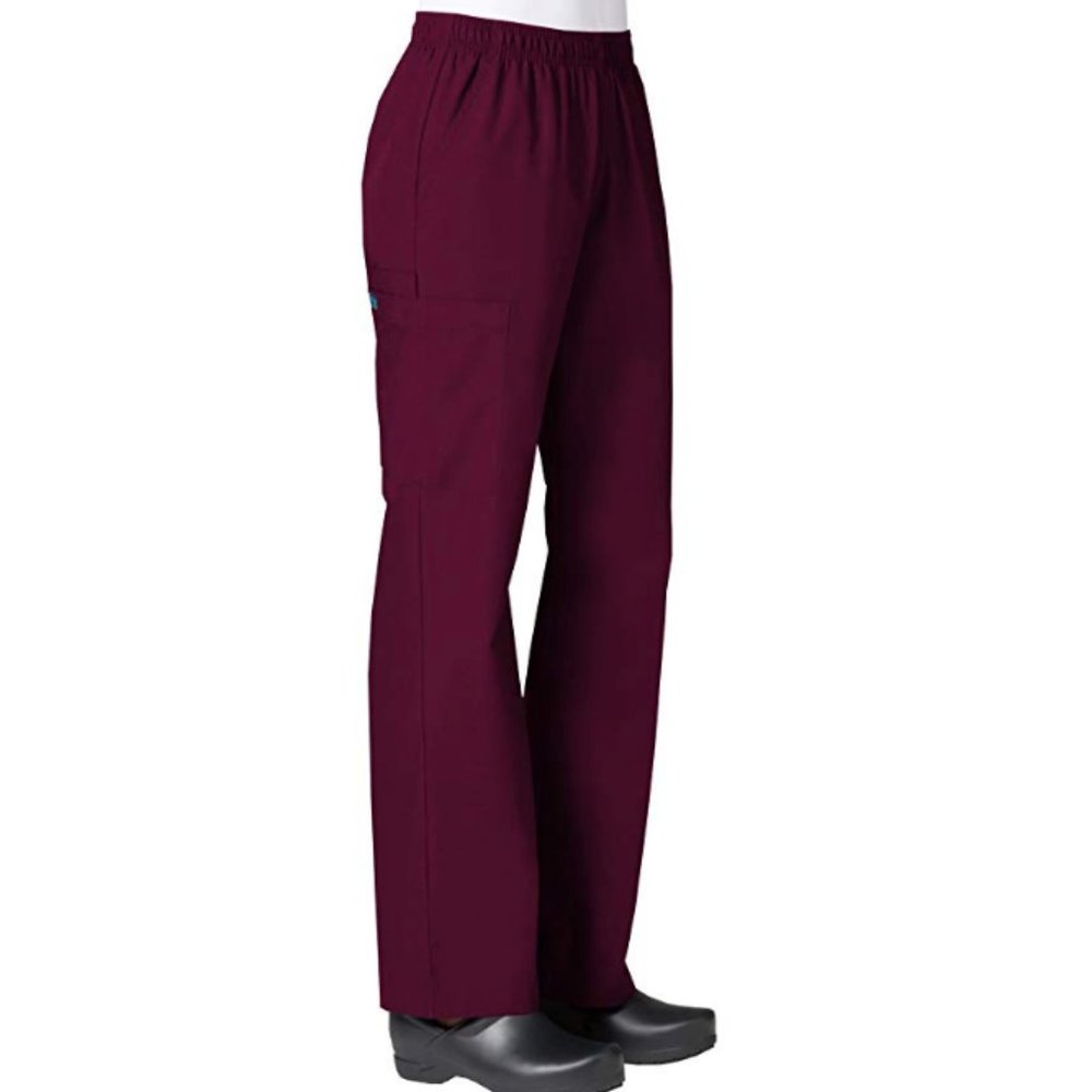 Maevn Women's Core Cargo Scrub Pants - Wine - XL